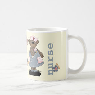 Custom Nurse's Name Teddy Bear Design Gift Mugs