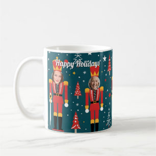 custom nutcracker 5 face photo Mug coffee cup