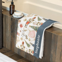 Custom Nutcracker Bath Towel Set