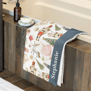 Custom Nutcracker Bath Towel Set