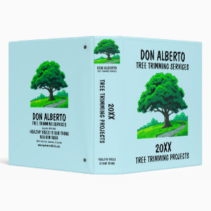 Custom Oak Tree Tree Trimming Service Binder