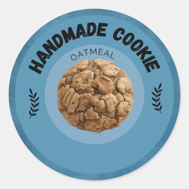Custom Oatmeal Cookie Labels | Personalized (Front)