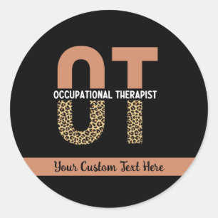 Custom Occupational Therapist OT Appreciation Gift Classic Round Sticker