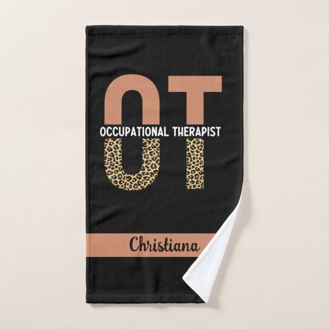 Custom Occupational Therapist OT Appreciation Gift Hand Towel (Hand Towel)