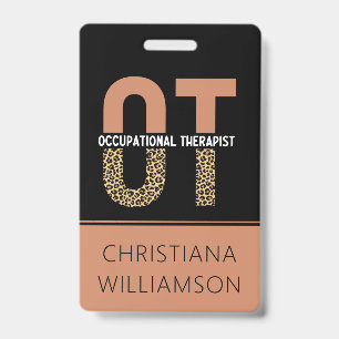 Custom Occupational Therapist OT  Badge