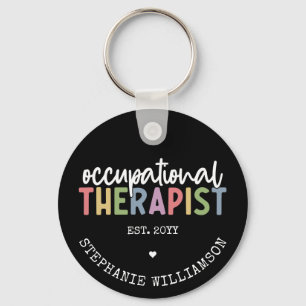 Custom Occupational Therapist OT Gifts Keychain