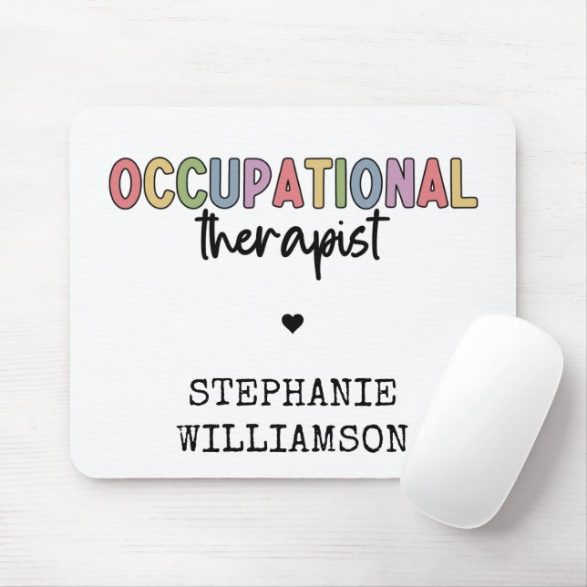 Custom Occupational Therapist OT Gifts  Mouse Pad (With Mouse)