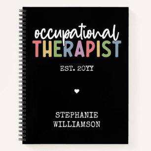 Custom Occupational Therapist OT Gifts Notebook
