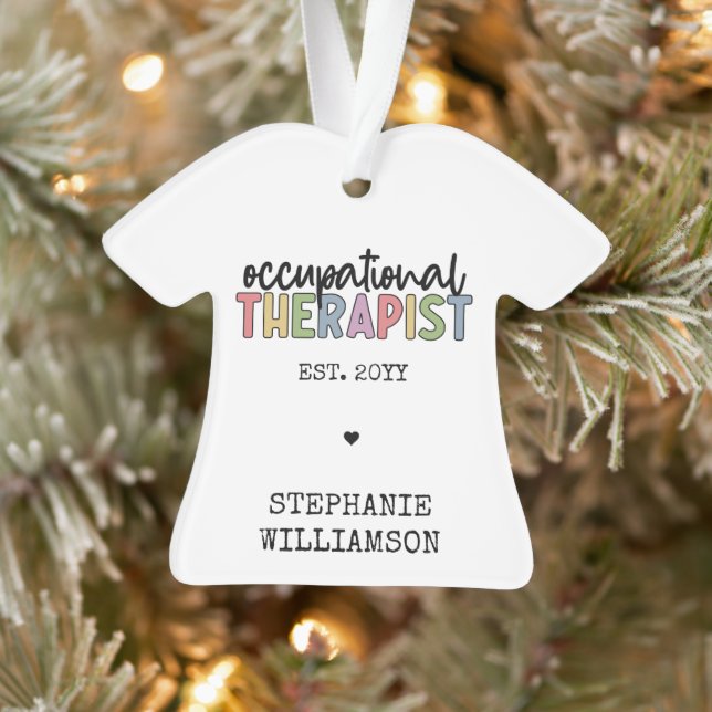 Custom Occupational Therapist OT Gifts Ornament (Tree)
