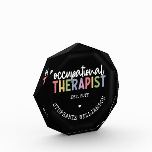 Custom Occupational Therapist OT Gifts Photo Block