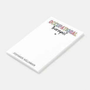 Custom Occupational Therapist OT Gifts Post-it Notes