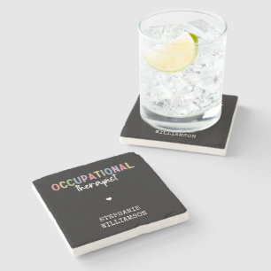 Custom Occupational Therapist OT Gifts Stone Coaster