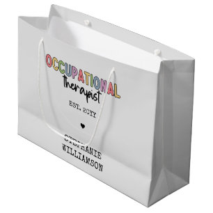 Custom Occupational Therapist OT Graduate Gifts Large Gift Bag