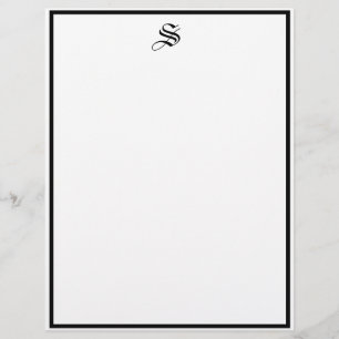 Custom Old English Traditional Professional Font Letterhead