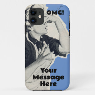 Custom OMG message antique 50s iPhone / iPad case