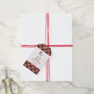 Custom One Jolly Goose December First Birthday Gift Tags