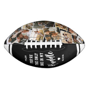 Custom “Only One in My Huddle” 12 Photo Football