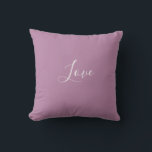 Custom Opera Mauve Solid Colour Minimalist Wedding Throw Pillow<br><div class="desc">Lovable light spring purple opera mauve colour. Minimalist simple modern trendy chic style pastel aestethic in lavender solid colour. Mauve home decor,  mauve aesthetic decor,  mauve kitchen,  mauve colour.</div>