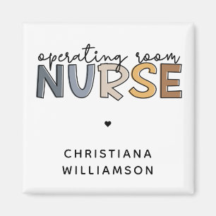 Custom Operating Room Nurse OR Nurse Appreciation Magnet