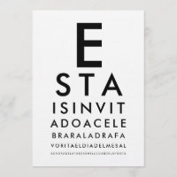 Custom Ophthalmology Optometry Eye Chart