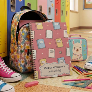 Custom Orange Back to School Notebook Pattern