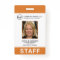 Custom Orange Business Logo Employee Photo ID