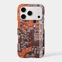 Custom Orange PCB Circuit Board for IT Pros