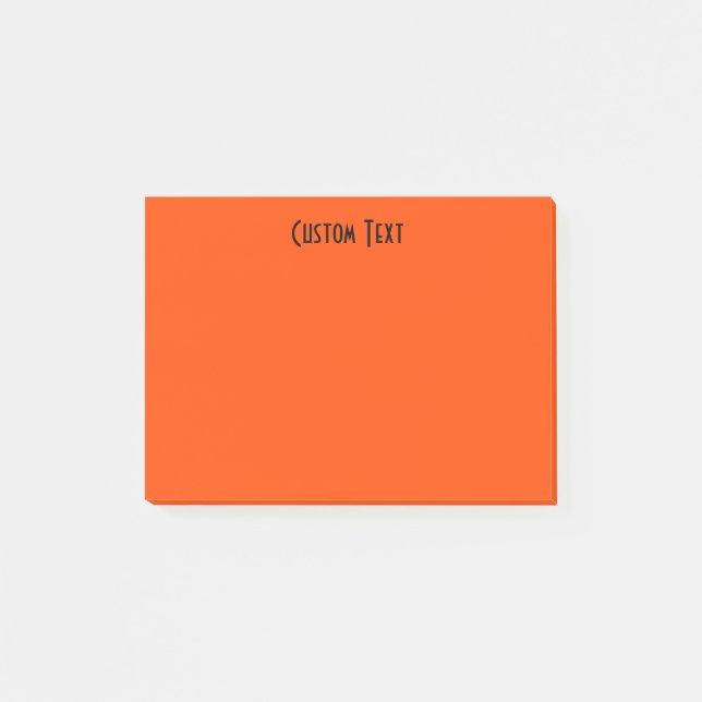 Custom Orange Post-it Notes (Front)