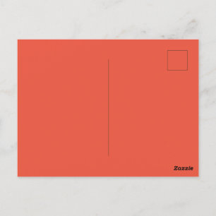 Custom Orange Red Picture Perfect Standard Postcard
