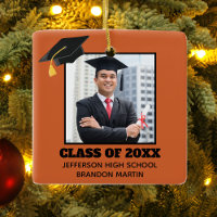 Custom Orange Senior Graduation Photo 2022