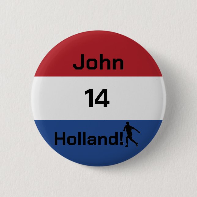 Custom Oranje Fan Spirit 2 Inch Round Button (Front)
