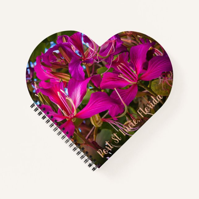 Custom "Orchid Tree" Spiral Notebook (Front)