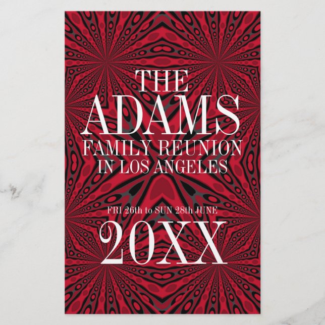 ::CUSTOM ORDER:: Adams Family Reunion Party Flyer (Front)