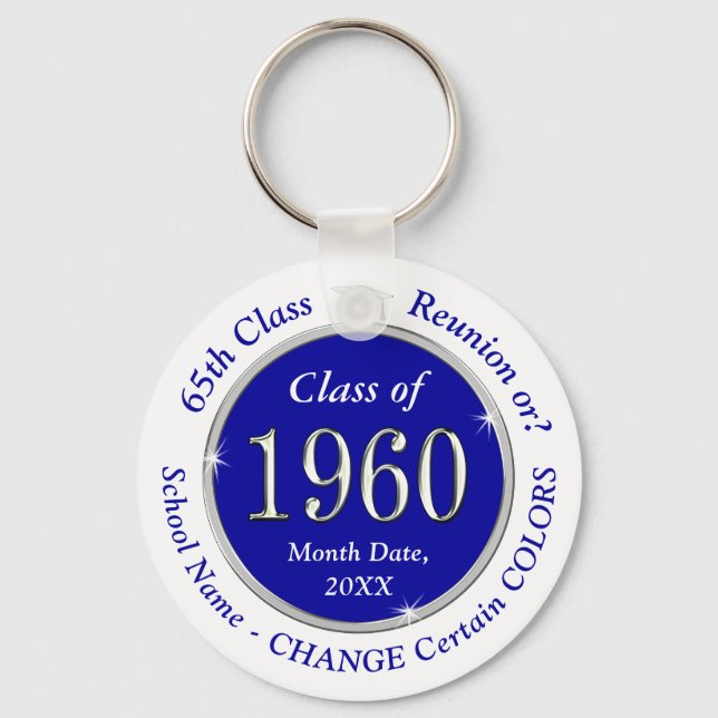 Custom Order Class of 1954 Class  Reunion Gifts Keychain (Front)