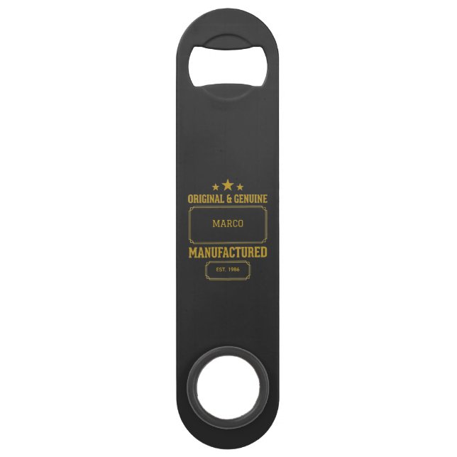 Custom Original & Genuine Birthday Bar Key (Front)