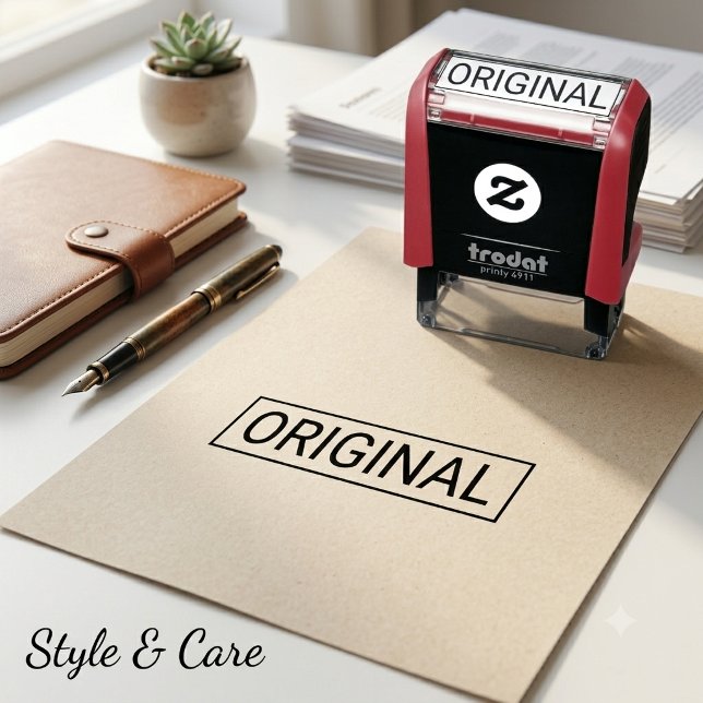 Custom Original Text Self Inking Stamp for Office (Custom Original Text Self Inking Stamp for Office)