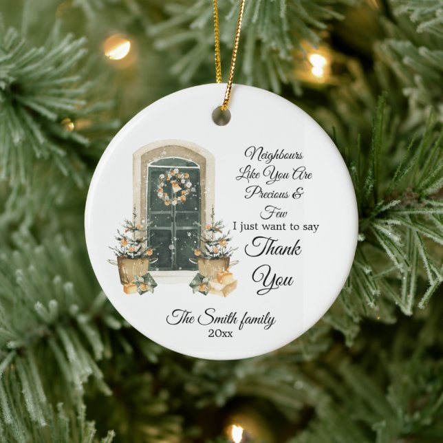 custom ornament for neighbour couple - families (Tree)