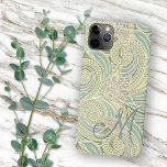 Custom Ornate Chic Pastel Paisley Floral Pattern iPhone 11 Pro Max Case<br><div class="desc">Beautiful contemporary pastel blue violet, pale lime green, soft taupe brown and mauve coloured Paisley flowers, swirls and vines pattern. With room to customize or personalize with monogram or initial of your choice. Ornate, funky, modern and whimsical hipster design for the fancy and elegant artistic fashionista or artsy fashion diva,...</div>