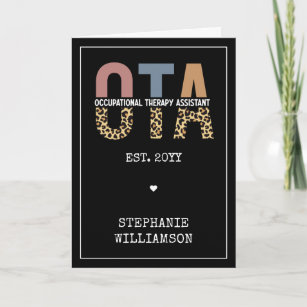 Custom OTA Occupational Therapy Assistant Gifts Card