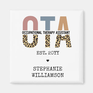 Custom OTA Occupational Therapy Assistant Gifts Magnet