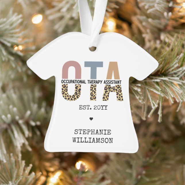 Custom OTA Occupational Therapy Assistant Gifts Ornament (Tree)
