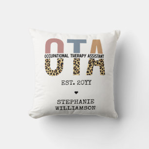 Custom OTA Occupational Therapy Assistant Gifts  Throw Pillow