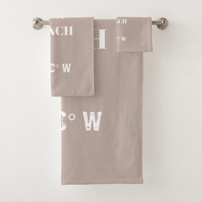 Custom Our Ranch Coordinates  Bath Towel Set (Insitu)