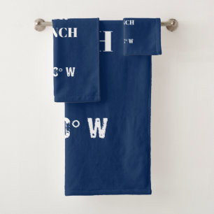 Custom Our Ranch Coordinates Bath Towel Set