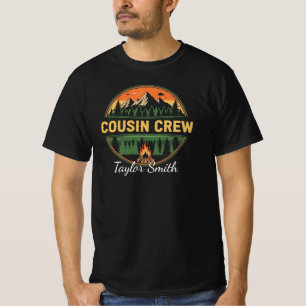 Custom Outdoor Cousin Crew Matching Camping T-Shirt