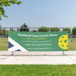 Custom Outdoor Pickleball Tournament Banner