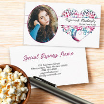 Custom Oval Photo Colourful Tree Heart Art 