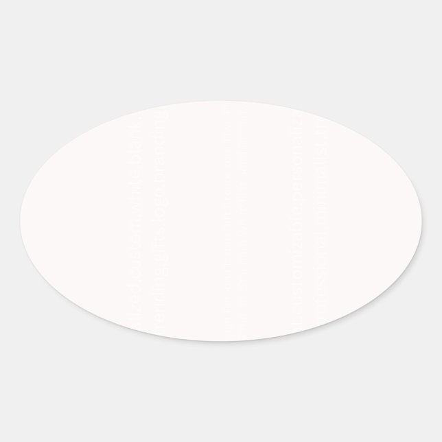 Custom Oval Stickers, Format: Sheet of  Sticker (Front)