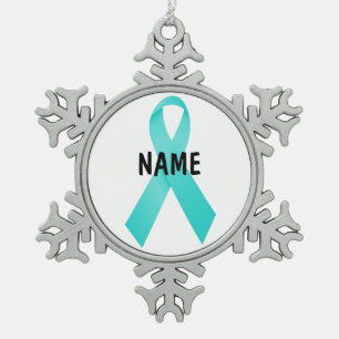 CUSTOM Ovarian Cancer Memorial Ornament