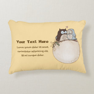 Custom Owl Pillow Accent Pillow